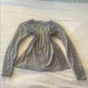 grey kari traa workout shirt